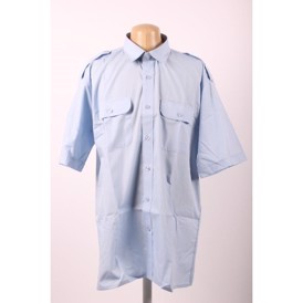 Pilotshirt lightblue w short sleeves, 56